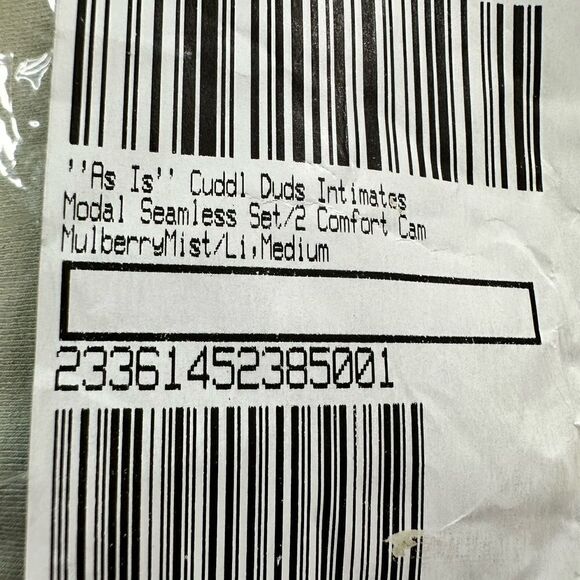 NWT Cuddle Duds Women’s Modal Seamless Comfort Cami Tank Purple/Olive - Size M - Picture 5 of 5